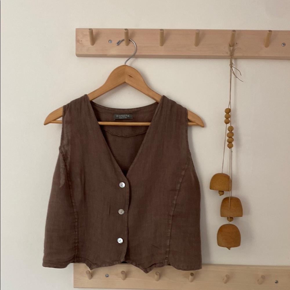 Linen Summer Vest